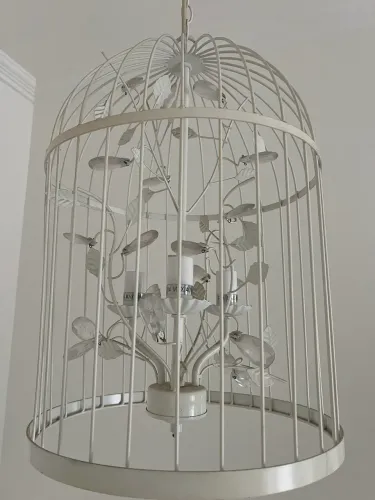 Lustre pendente estilo gaiola provençal