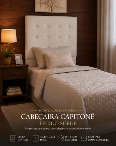 Cabeceira cama capitonê