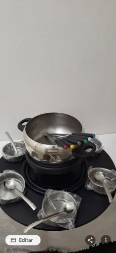 JOGO FONDUE DE INOX