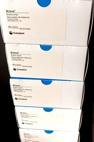 Lenço Removedor de Adesivo Brava Coloplast - Caixa com 30 Unidades