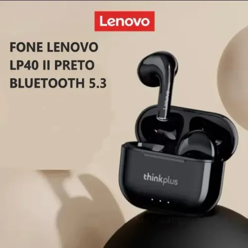 Fones de Ouvido Bluetooth Lenovo Com Microfone Bluetooth 5.3 Entregamos