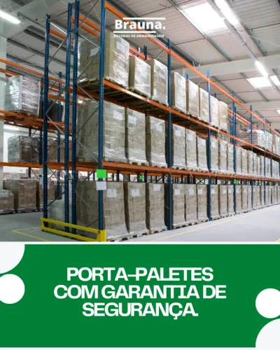 Porta-paletes para Armazenar e Proteger