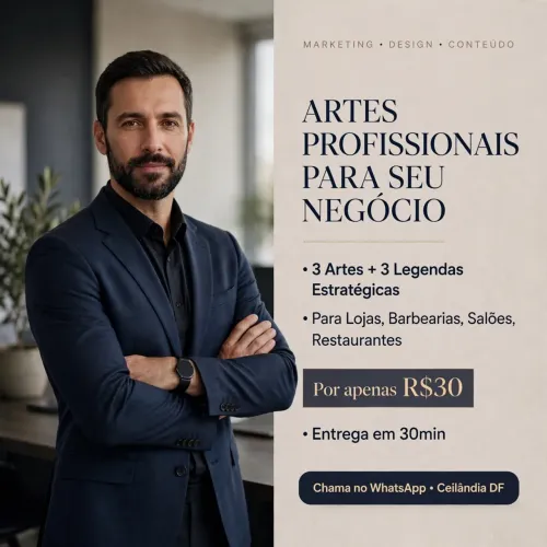 3 artes promocionais para sua loja!