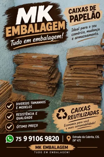 Caixas de papelão Para todas as modalidade?s