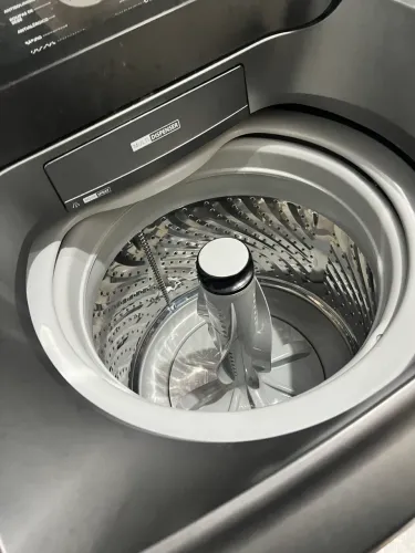 Maquina lava roupa Brastemp 12kg cinza cesto inox