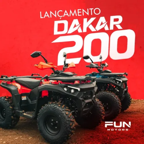 Quadriciclo para Adolescentes Dakar efi 0km - Lancamento Fun Motors
