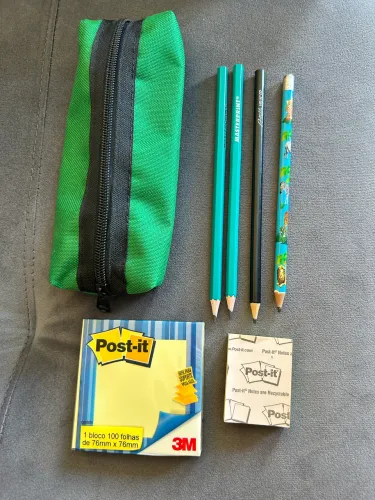 Kit estojo escolar volta as aulas