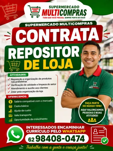VAGA PARA REPOSITOR