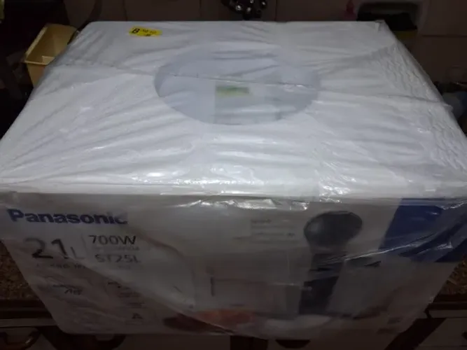 Micro-ondas Panasonic 21L Branco NN-ST25LWRU  - 127v  -  NOVO, NA EMBALAGEM