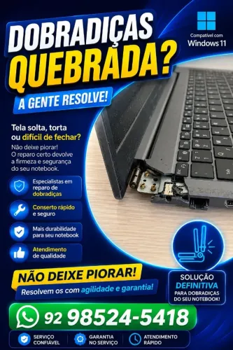 Carcaça e Dobradiças Notebook