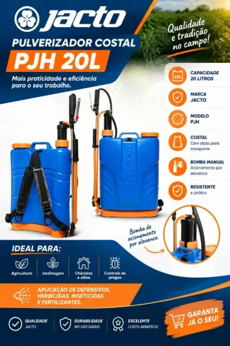 Pulverizador costal PJH 20L