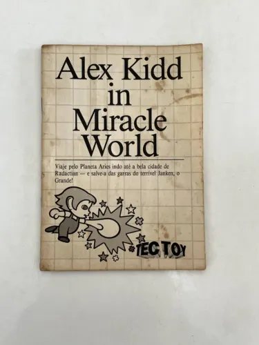 Manual Alex Kidd in Miracle World Tec Toy Master System II (Original de época)