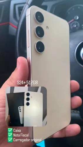 S24+ 512GB completo novíssimo 