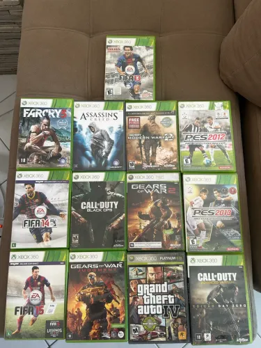 Coleção de jogos originais para Xbox 360