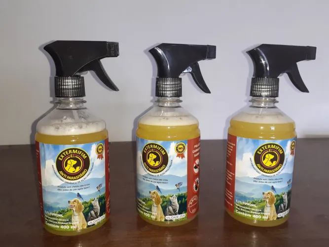 Kit 3 Extermifim anti parasitário 400ml