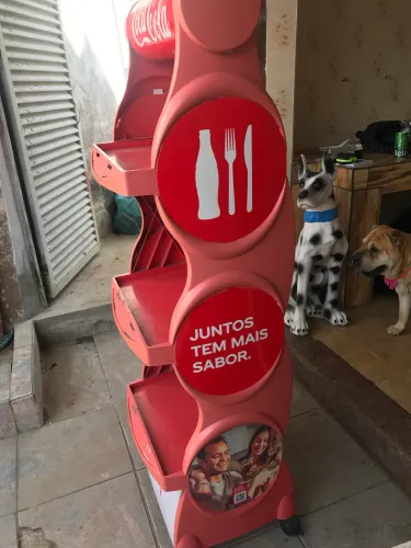 Prateleira antiga Coca Cola