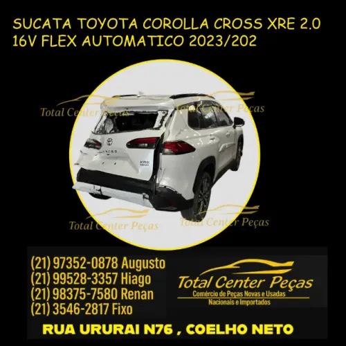 PEÇAS PARA RETIRADA TOYOTA COROLLA CROSS XRE 