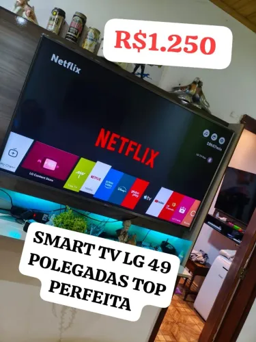 SMART TV LG 49 POLEGADAS TOP PERFEITA BARATA R$1.250.