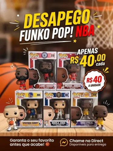 Promoção Funkos NBA