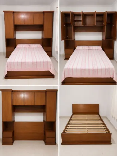 JOGO DE QUARTO CASAL EM MADEIRA MACIÇA 