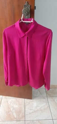 Camisa de seda pink