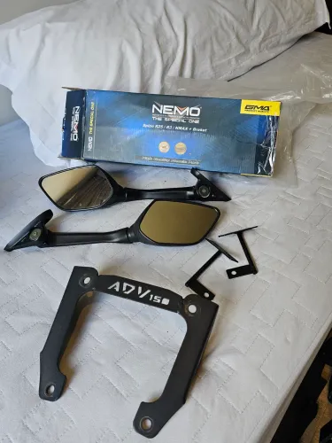 Kit Suporte Bolha + Retrovisores R25 Honda ADV 150 (2021-2024)