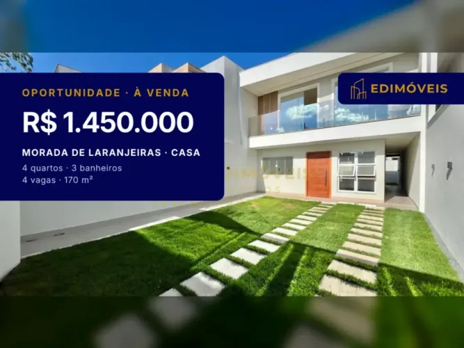Oportunidade Exclusiva em Morada de Laranjeiras - Casa com 4 Quartos e Suíte!