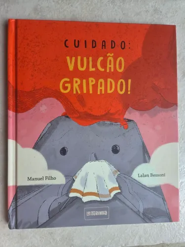 Livro "Cuidado: Vulcão Gripado" em excelente estado de conservação