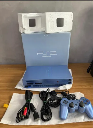 PlayStation 2 Aqua blue