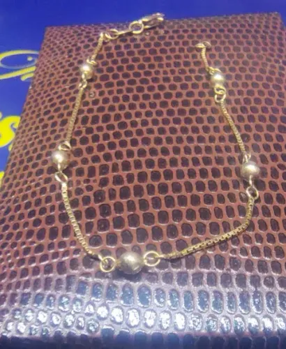 Pulseira Infantil Criança Menina Peso 0.80 Gramas 14 Cm 2 mm
