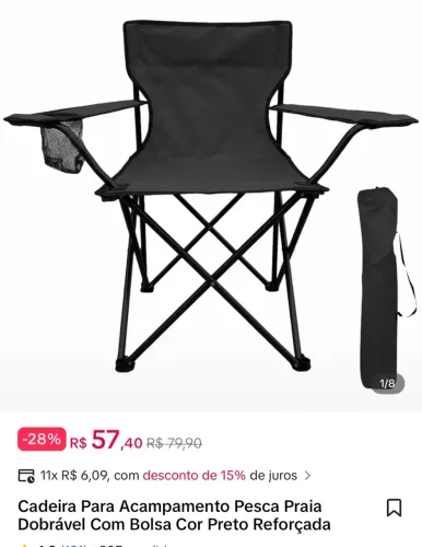 Cadeira de praia/acampamento