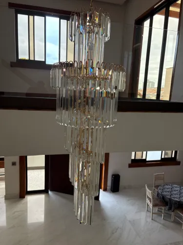 LUSTRE DE CRISTAL AMB 14E14 130CM