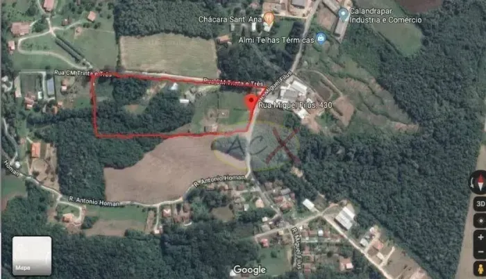 Terreno à venda, 35606 m² por R$ 4.100.000,00 - Samambaia - Campo Magro/PR