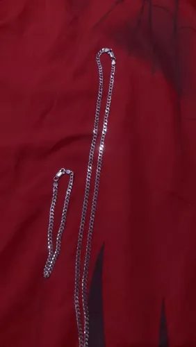 Kit corrente + pulseira 4 milímetros