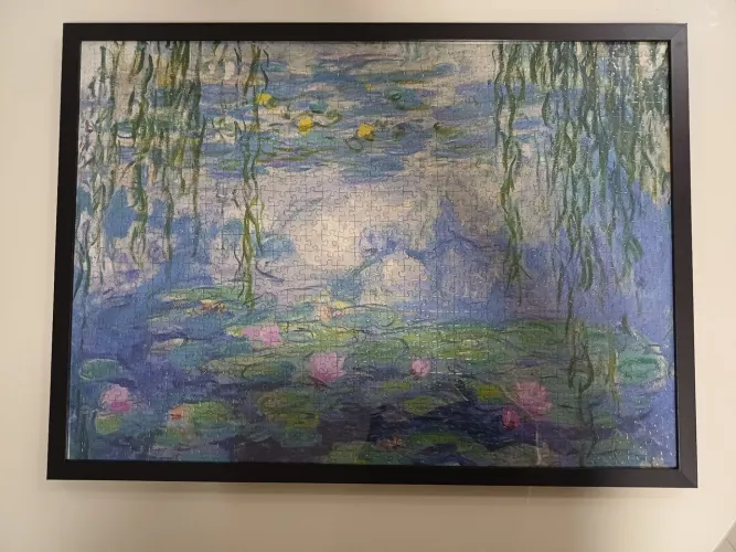 Quadro de quebra-cabeça 1000 peças 70 x 50cm Lírios de Água - Nymphéas W1852 de Monet