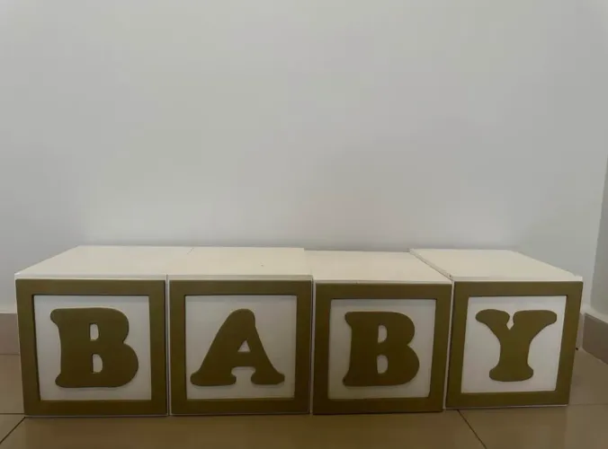 Cubos BABY para decoração em MDF