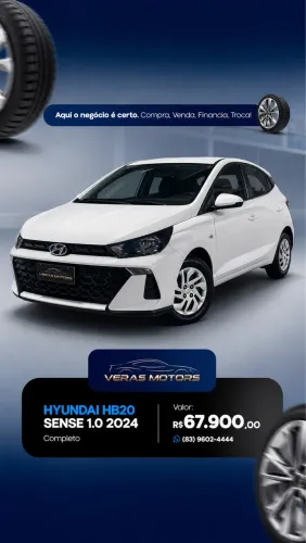 Hyundai HB20 Sense 1.0 Flex 12V MEC 2024