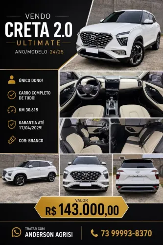 Hyundai Creta Ultimate 2.0 16V Flex AUT 2025