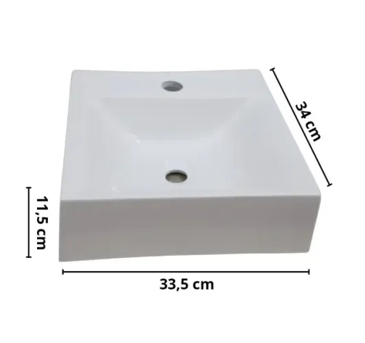 Cuba para banheiro 33x33,5