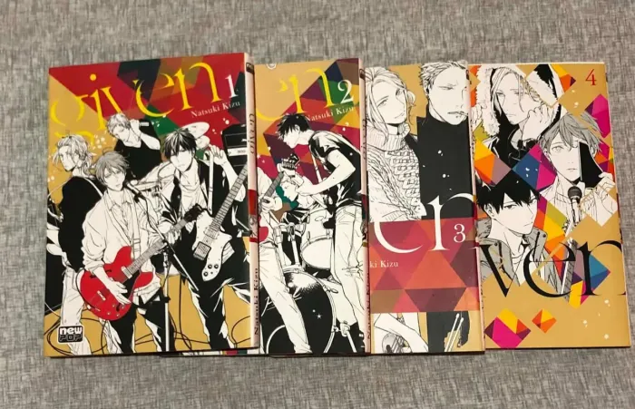 Lote Mangá Given Vols 1 ao 4 - Editora NewPOP (Seminovos)