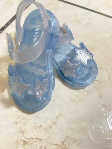 Mini Melissa Sparkly Baby Azul Claro