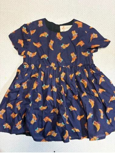 Vestido Fábula. Tam: 1/2 anos.
