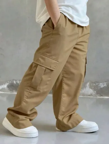 Calça Cargo Bege Juvenil Masculina (IGUAL A DA FOTO)