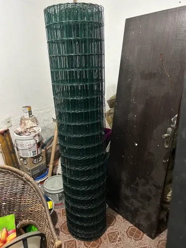 Tela Soldada PVC Verde Malha 5x10mm x 20 metros Fio 2,5 mm Algom