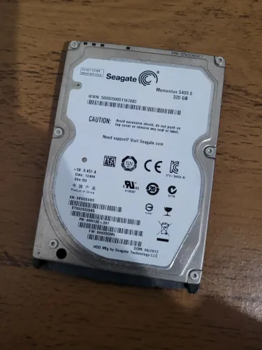 Hd seagate 320gb notebook