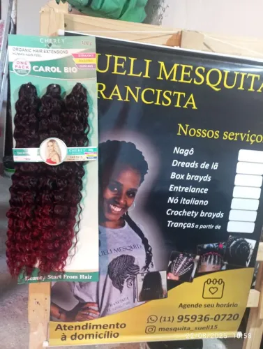 Mega hair e tranças