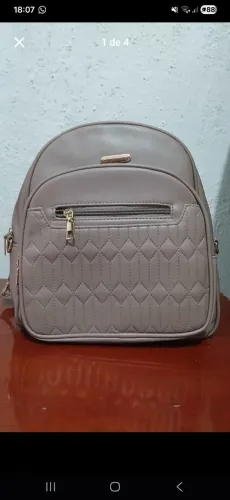 Mochila rosê média
