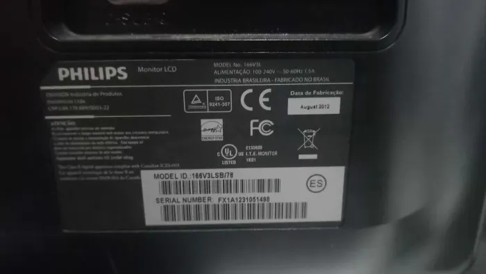 Monitor philips 16.5 polegadas 100% 
