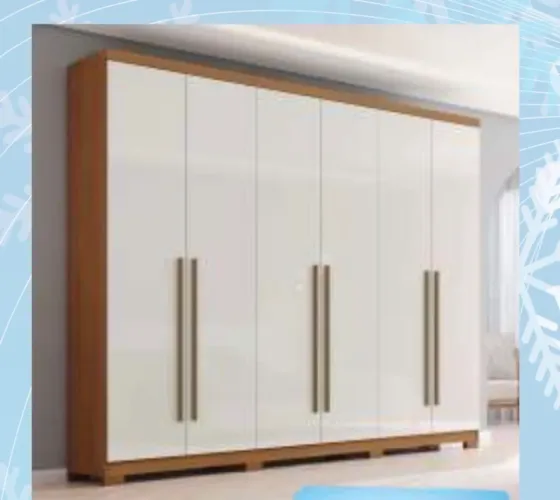 Guarda roupa casal 6 portas 2,49 / NOVO / entregamos 