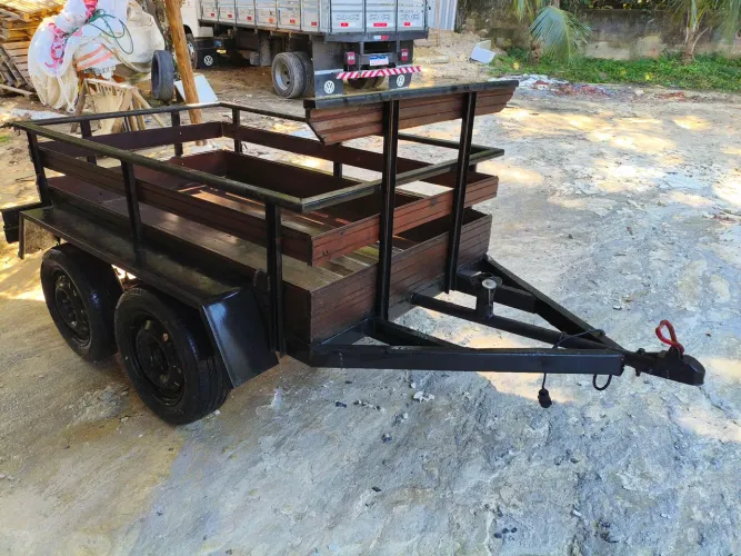 Reboque rodoviário carretinha trucado único dono